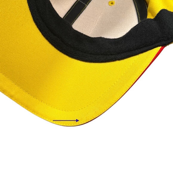 Puma Ferrari Driving Course Corso Pilota Yellow Cotton Strapback Hat Cap - Picture 7 of 11